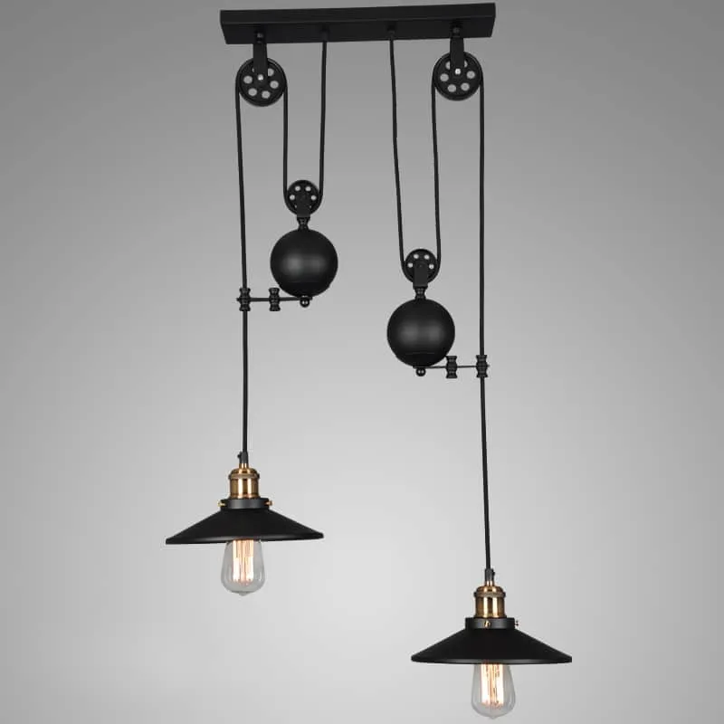 BORGHILD Disk Weighted Hanging Lamp