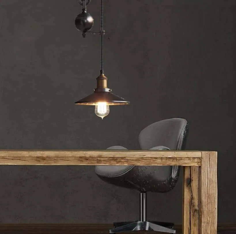 BORGHILD Disk Weighted Hanging Lamp