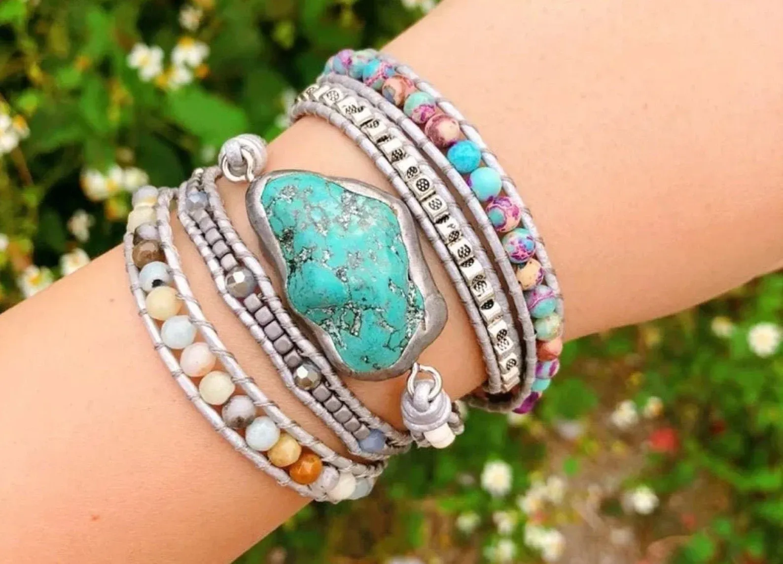 Bracelet Énergétique en Turquoise : Équilibre et Sérénité Naturels