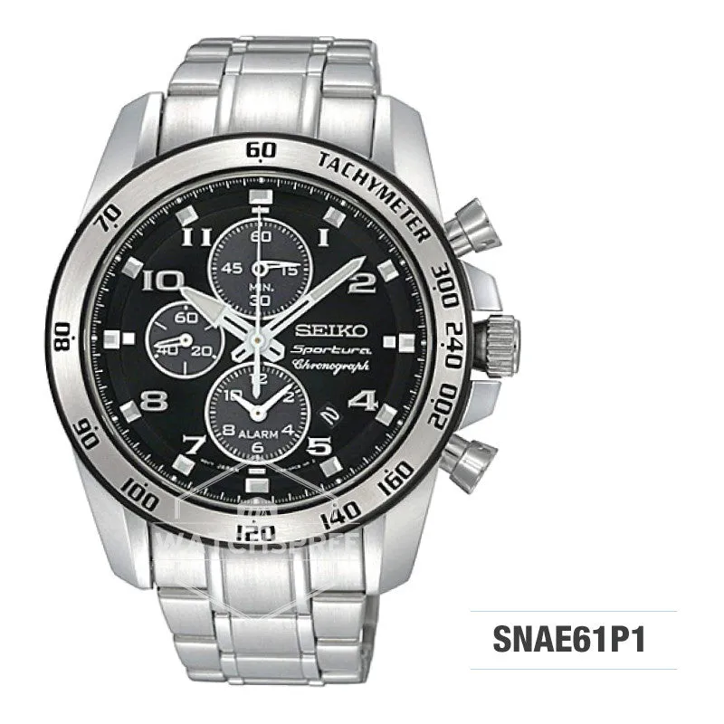 Seiko Solar Chronograph Watch SNAE61P1 (Not For EU Buyers)